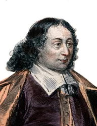 Porträtt av Blaise Pascal (1623-1662), fransk matematiker och författare.