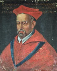 Porträtt av kardinal Charles de Bourbon (1523-90) 1617-38 (olja på duk)