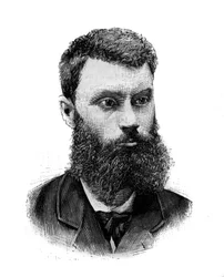 Porträtt av Charles Camille Pelletan (1846-1915), fransk politiker, journalist och författare. Gravyr i ""The Illustrated World"", 2 januari