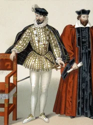Porträtt av Karl IX som bär halsbandet från Sankt Mikaelsorden.