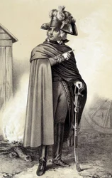 Porträtt av Charles Pichegru, fransk general (1761-1804). I ""Franska revolutionens historiska galleri"" av Albert Morin
