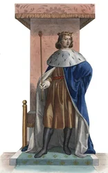 Porträtt av Karl V av Frankrike, kallad den vise (1338-1380), kung av Frankrike.