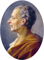 Porträtt av Charles de Montesquieu
