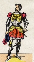 Porträtt av Karl Temeraire (1433-1477) hertig av Bourgogne 1467.