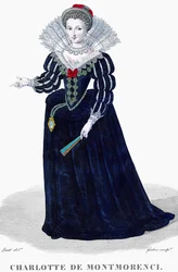 Porträtt av Charlotte de Montmorenci