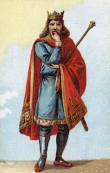 Porträtt av Childeric II, Frankernas kung från 670 till 673.