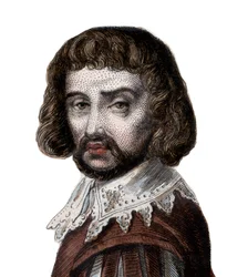 Porträtt av Claude Gellee kallad Le Lorrain (1600-1682), fransk målare.