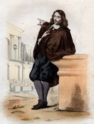 Porträtt av Claude Perrault (1613-1688), fransk arkitekt, läkare och anatom.