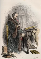 Porträtt av Clement des Marets dit Marot