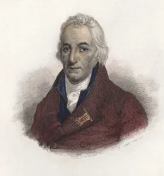 Porträtt av greve Claude Berthollet (1748-1822), fransk kemist. i "Portraits des Hommes Useful"