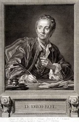 Porträtt av Diderot från Encyclopedia of Diderot and Alembert