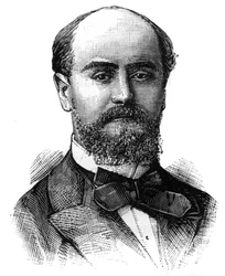 Porträtt av Felix Granet (1849-1936), fransk politiker. Gravyr i ""The Illustrated World"", 16 januari