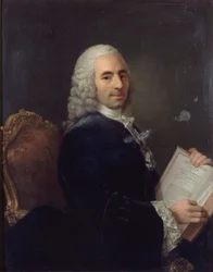 Porträtt av Francois Quesnay (1694-1774), Louis XV:s läkare och fysiokrat, efter 1743 (olja på duk)