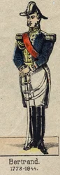 Porträtt av general Henri-Gatien Bertrand (1773-1844), greve av imperiet. Bild på Epinal från slutet av 1800-talet.