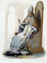 Porträtt av Gerbert d