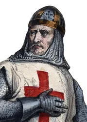 Porträtt av Gottfrid av Bouillon (1061-1100), frankisk riddare och en av ledarna för det första korståget.