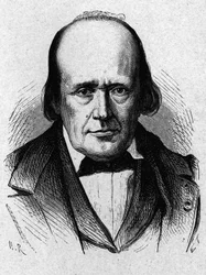 Porträtt av Henri Milne - Edwards (1800 - 1885), fransk fysiolog - i "" Album de la Science; berömda vetenskapsmän; Stora upptäckter””” 1896.