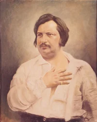 Portræt af Honore de Balzac (1799-1850) efter en svensk daguerreotypi