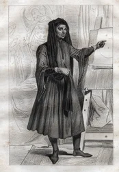 Porträtt av den italienske målaren Giotto di Bondone (Ambrogiotto di Bondone