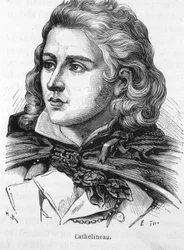Porträtt av Jacques Cathelineau (1759 - 1793), Vendée-hövding - i "" Frankrikes historia"" av Henri Martin