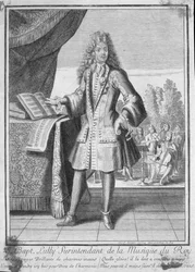 Porträtt av Jean-Baptiste Lully (1632-87)