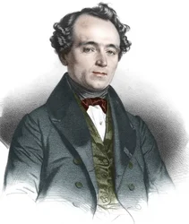 Porträtt av Jean Baptiste (Jean-Baptiste) Andre Dumas (1800-1884) fransk kemist.