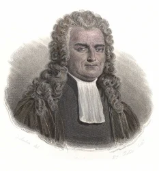 Porträtt av Jean Baptiste Antoine de Montyon (1733-1820), fransk ekonom och magistrat. i "Portraits des Hommes Useful"
