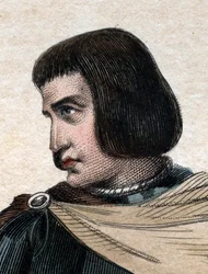 Porträtt av Jean Juvenal (Jouvenel) des Ursins (1360-1431), fransk domare.
