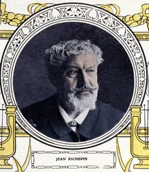 Porträtt av Jean Richepin (1849-1926), fransk författare.