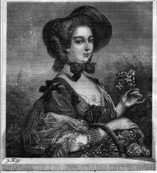 Porträtt av Jeanne Antoinette Poisson, markis av Pompadour (känd som Madame de Pompadour