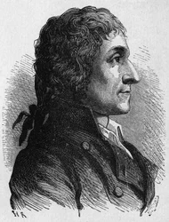Porträtt av Joseph-Louis Proust (1754 - 1826), fransk kemist - i "" Album de la Science; berömda vetenskapsmän; Stora upptäckter””” 1896.