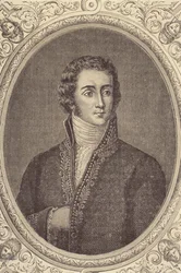 Porträtt av Joseph Fouche, hertig av Otranto (1763-1829) (gravyr)