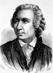 Porträtt av Léon (Leonhard) Euler (1707 - 1783), schweizisk matematiker - i "" Vetenskapens album; berömda vetenskapsmän; Stora upptäckter””” 1896.