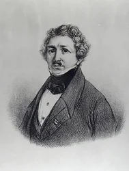 Porträtt av Louis-Jacques Daguerre (1787-1851)