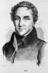 Porträtt av Louis-Mathieu Mole - Porträtt av Louis Mathieu, Earl of Mole (1781 - 1855), fransk politiker - i "" L