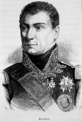 Porträtt av Louis Alexandre (Louis-Alexandre) Berthier, fransk marskalk (1753 - 1815) - i "" L