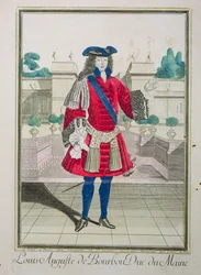 Porträtt av Louis Auguste de Bourbon (1670-1736) hertig av Maine