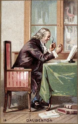 Porträtt av Louis Jean Marie Daubenton (1716 - 1800), fransk naturforskare.