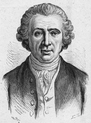 Porträtt av Louis Jean Marie Daubenton, fransk naturforskare (1716-1800). Gravyr från 1889. Privat samling.