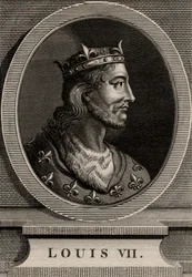 Porträtt av Ludvig VII