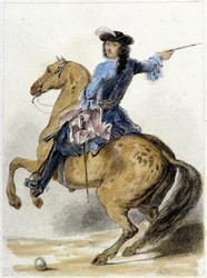 Porträtt av Ludvig XIV (1638 - 1715), kung av Frankrike.