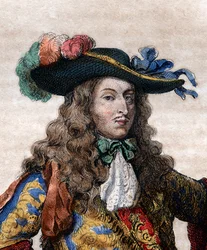 Porträtt av Louis de Bourbon, Prince of Conde (1621-1686), fransk general, känd som le Grand Conde.