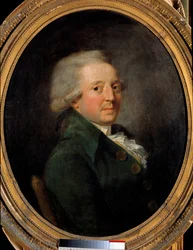 Porträtt av Marie Jean Antoine Nicolas de Caritat, Marquis de Condorcet (1743-1793), fransk filosof. Anonym fransk målning