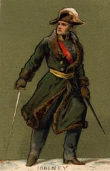 Porträtt av marskalk Ney, Michel Ney, hertig av Elchingen, prins av Moskovas marskalk av Frankrike (1769 till 1815)