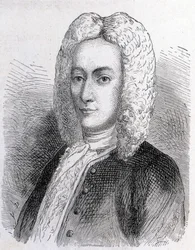 Porträtt av Mathieu Dutilh (1715-1791) - i "" Vetenskapens album; berömda forskare; Stora upptäckter””” 1896.