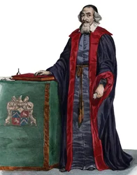 Porträtt av Mathieu Mole (1584-1656), fransk statsman.