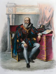 Porträtt av Maximilien De Bethune, hertig av Sully