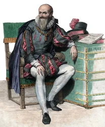 Porträtt av Maximilien de Bethune, hertig av Sully (1559-1641), fransk soldat och minister.