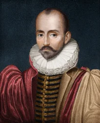 Porträtt av Michel Eyquem de Montaigne