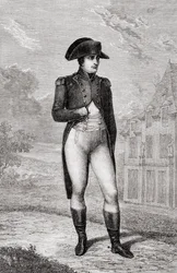 Porträtt av Napoleon Bonaparte, från Historien om den franska revolutionen av Louis Blanc